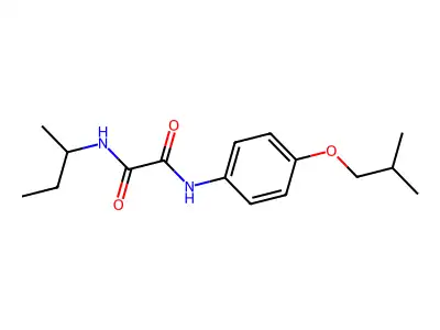 N-(butan-2-yl)-N'-[4-(2-methylpropoxy)phenyl]ethanediamide structure
