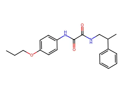 N-(2-phenylpropyl)-N'-(4-propoxyphenyl)ethanediamide structure