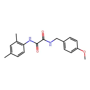 N-(2,4-dimethylphenyl)-N'-(4-methoxybenzyl)ethanediamide structure