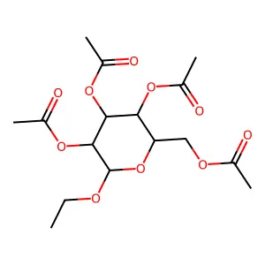 (3,4,5-Triacetyloxy-6-ethoxyoxan-2-yl)methyl acetate structure
