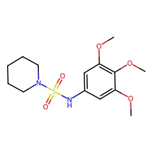 N-(3,4,5-trimethoxyphenyl)piperidine-1-sulfonamide structure