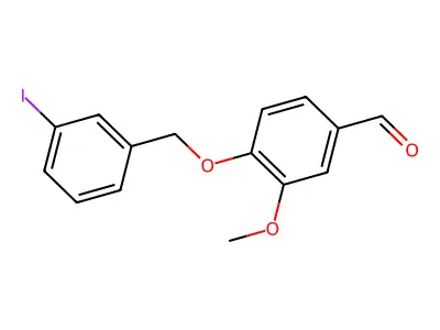 4-[(3-Iodobenzyl)oxy]-3-methoxybenzaldehyde structure