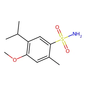 4-Methoxy-2-methyl-5-(propan-2-yl)benzene-1-sulfonamide structure