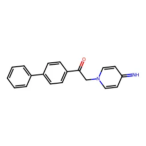 1-[1,1'-Biphenyl]-4-yl-2-(4-imino-1(4H)-pyridinyl)ethanone structure