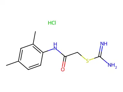 2-amidinothio-N-(2,4-dimethylphenyl)acetamide structure