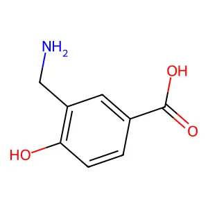 3-(Aminomethyl)-4-hydroxybenzoic acid structure