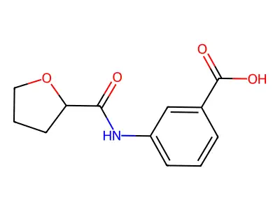 3-(Oxolane-2-amido)benzoic acid structure