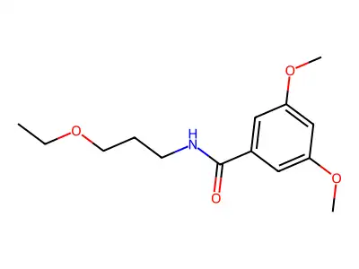 N-(3-ethoxypropyl)-3,5-dimethoxybenzamide structure