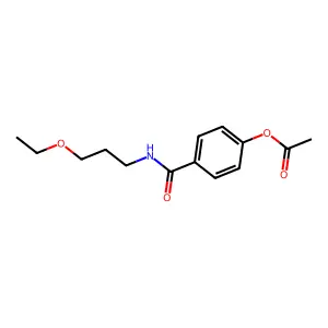 4-[(3-Ethoxypropyl)carbamoyl]phenyl acetate structure