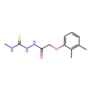 2-[(2,3-dimethylphenoxy)acetyl]-N-methylhydrazinecarbothioamide structure