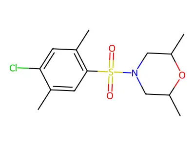 4-(4-Chloro-2,5-dimethylbenzenesulfonyl)-2,6-dimethylmorpholine structure