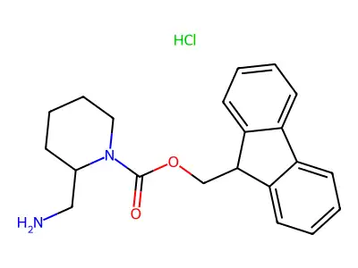 2-AMINOMETHYL-1-N-FMOC-PIPERIDINE HYDROCHLORIDE structure
