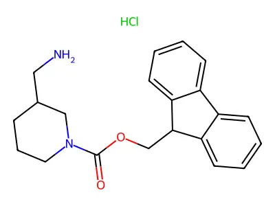 3-Aminomethyl-1-N-Fmoc-piperidine hydrochloride structure