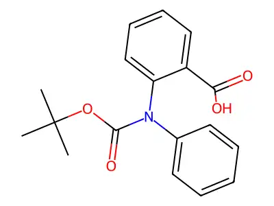 2-(tert-Butoxycarbonyl-phenyl-amino)-benzoic acid structure