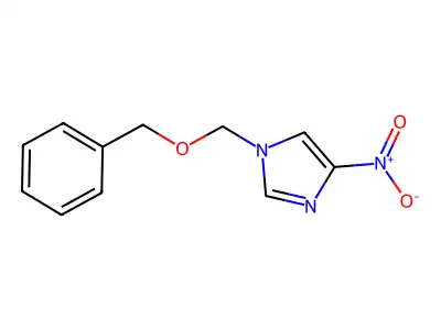 n-Benzyl oxymethyl-4-nitro-imidazole structure