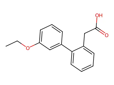 (3'-Ethoxy-biphenyl-2-yl)-acetic acid structure