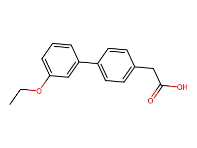 (3'-Ethoxy-biphenyl-4-yl)-acetic acid structure
