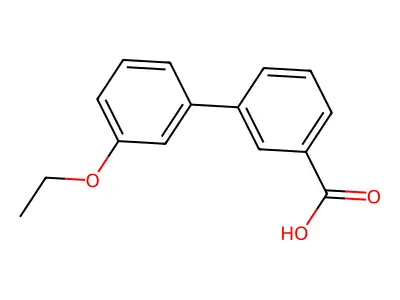 3'-Ethoxy-biphenyl-3-carboxylic acid structure