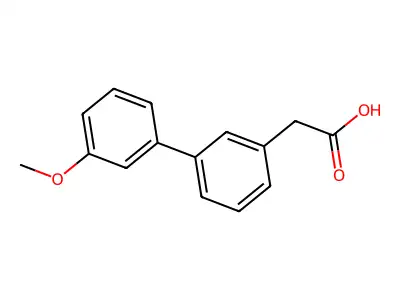 (3'-Methoxy-biphenyl-3-yl)-acetic acid structure