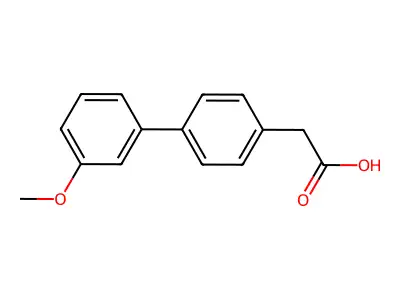 2-(3'-Methoxy-[1,1'-biphenyl]-4-yl)acetic acid structure