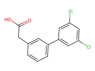 2-(3',5'-Dichloro-[1,1'-biphenyl]-3-yl)acetic acid structure