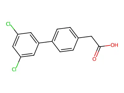 2-(3',5'-Dichloro-[1,1'-biphenyl]-4-yl)acetic acid structure