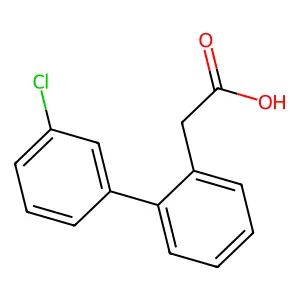 2-[2-(3-chlorophenyl)phenyl]acetic Acid structure