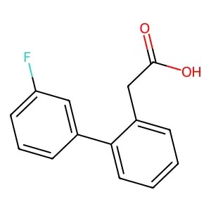 (3'-Fluoro-biphenyl-2-yl)-acetic acid structure