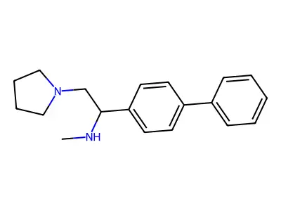 (1-Biphenyl-4-yl-2-pyrrolidin-1-yl-ethyl)-methyl-amine structure