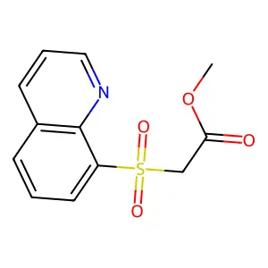 Methyl 2-quinolin-8-ylsulfonylacetate structure