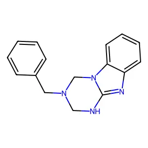 3-Benzyl-1,2,3,4-tetrahydro[1,3,5]triazino[1,2-a]benzimidazole structure