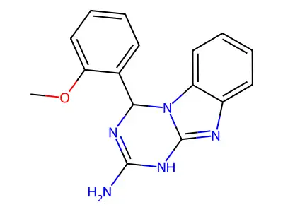 4-(2-Methoxyphenyl)-1,4-dihydro[1,3,5]triazino[1,2-a]benzimidazol-2-amine structure