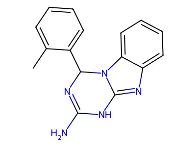 4-(2-Methylphenyl)-1,4-dihydro[1,3,5]triazino[1,2-a]benzimidazol-2-amine structure