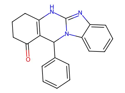 12-phenyl-3,4,5,12-tetrahydrobenzimidazo[2,1-b]quinazolin-1(2H)-one structure