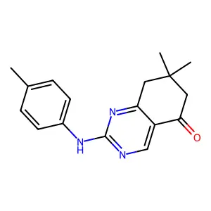 7,7-Dimethyl-2-(4-methylanilino)-6,8-dihydroquinazolin-5-one structure