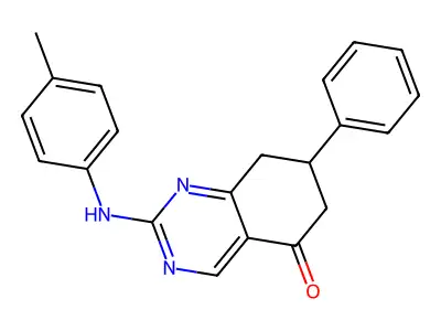 2-[(4-methylphenyl)amino]-7-phenyl-7,8-dihydroquinazolin-5(6H)-one structure