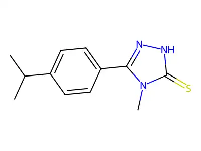 5-(4-isopropylphenyl)-4-methyl-4H-1,2,4-triazole-3-thiol structure