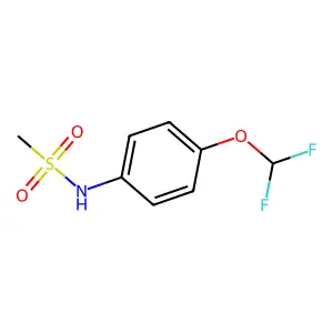 N-[4-(二氟甲氧基)苯基]甲磺酰胺 structure