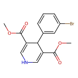 Dimethyl 4-(3-bromophenyl)-1,4-dihydropyridine-3,5-dicarboxylate structure