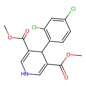 Dimethyl 4-(2,4-dichlorophenyl)-1,4-dihydropyridine-3,5-dicarboxylate structure