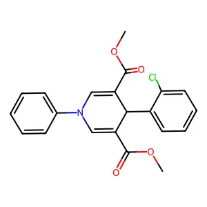 Dimethyl 4-(2-chlorophenyl)-1-phenyl-1,4-dihydropyridine-3,5-dicarboxylate structure