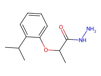 2-(2-Isopropylphenoxy)propanohydrazide structure