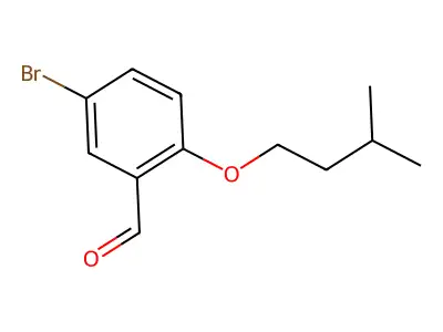 5-Bromo-2-(3-methylbutoxy)benzaldehyde structure
