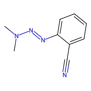 2-[(1E)-3,3-dimethyltriaz-1-en-1-yl]benzonitrile structure