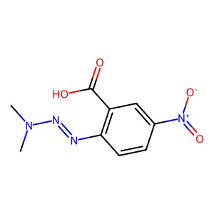 2-[(1E)-3,3-Dimethyltriaz-1-en-1-yl]-5-nitrobenzoic acid structure
