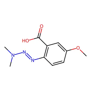 2-[(1E)-3,3-Dimethyltriaz-1-en-1-yl]-5-methoxybenzoic acid structure
