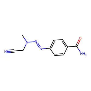 4-[[Cyanomethyl(methyl)amino]diazenyl]benzamide structure