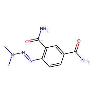 4-[(1E)-3,3-Dimethyltriaz-1-en-1-yl]benzene-1,3-dicarboxamide structure