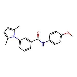 3-(2,5-dimethylpyrrol-1-yl)-N-(4-methoxyphenyl)benzamide structure