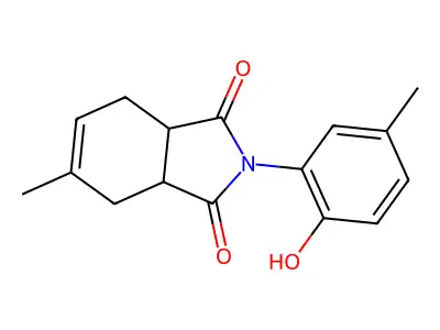 2-(2-Hydroxy-5-methylphenyl)-5-methyl-3a,4,7,7a-tetrahydroisoindole-1,3-dione structure